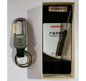 Брелок Honest з ліхтариком (подарункова коробка) HL-274 Gray
