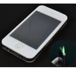 Запальничка подарункова IPhone (Турбо полум'я) №4107 White