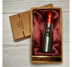 Запальничка в подарунковій коробці 'Помада FASHION' (Звичайне полум'я) D112 Silver