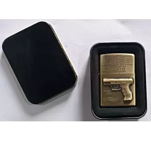 Запальничка бензинова в подарунковій коробці 'Пістолет Walther P99' HL-332