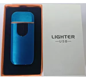 Сенсорна USB Запальничка ⚡️ (спіраль розжарювання) USB LIGHTER HL-519 BLUE
