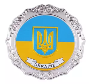 Магніт Герб з Прапором Ukraine Блюдце UK-112A