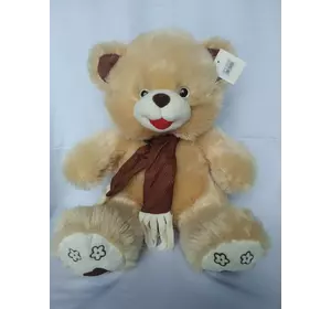 М'яка іграшка Ведмідь із шарфом (бежевий) 40см №22837