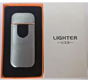 Сенсорна USB Запальничка ⚡️ (спіраль розжарювання) USB LIGHTER HL-519 Silver