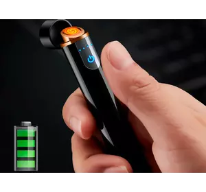 USB запальничка в подарунковій упаковці Lighter ⚡️ (Спіраль розжарювання) HL-4980-Gray