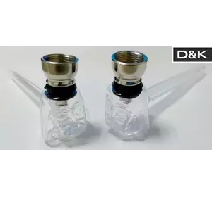 Скляна трубка для куріння ☘️ D&K Oil-pipe (13.1см) «Darth Vader» DK-8586