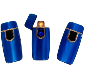 Сенсорна USB Запальничка ⚡️ (спіраль розжарювання) HL-481 Blue satin