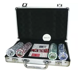 ???? Набір для покеру в алюмінієвому кейсі на 200 фішок з номіналом 200N