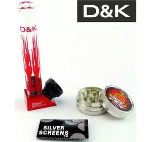 Скляний вапорайзер D&K Трубка (9см) сітки ☘️ DK-7072