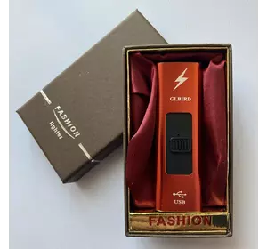 USB ⚡️ Електроімпульсна запальничка GLBIRD ⚡️ в подарунковій упаковці fashion USB-100 RED