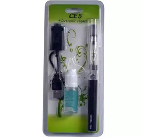 Электронная сигарета eGo, CE5 1100mAh + жидкость (Блистерная упаковка) №609-31 Черная