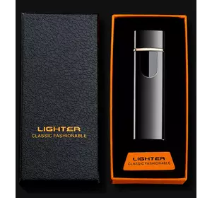 Сенсорна USB запальничка в подарунковій коробці LIGHTER ⚡️ HL-101-5 Black