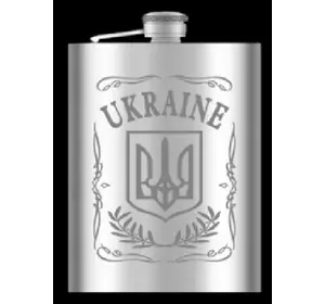 Фляга з нержавіючої сталі (256мл/9oz.) UKRAINE ???????? WKL-024