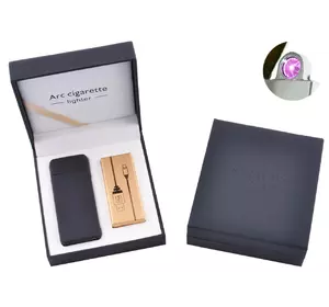 Електроімпульсна запальничка в подарунковій коробці Arc Cigarette HL-107 Black матова