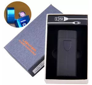 Електроімпульсна запальничка в подарунковій коробці LIGHTER (USB) HL-131 Black матова