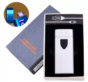 Електроімпульсна запальничка в подарунковій коробці LIGHTER (USB) HL-131 Silver