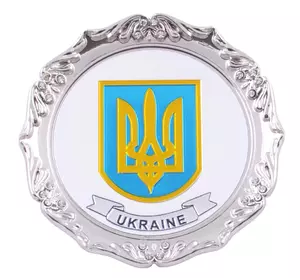 Магніт Герб Ukraine Блюдце UK-112F