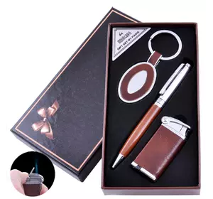 Подарунковий набір брелок, ручка, запальничка (Гостре полум'я) AL-608(2)