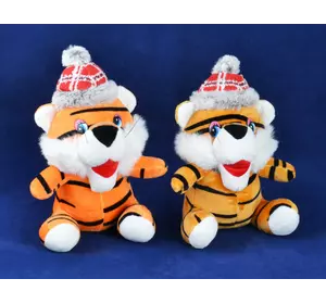 М'яка іграшка Тигр у шапці (20 см) №155123