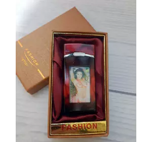 Запальничка в подарунковій коробці Дівчина (Турбо полум'я, миготлива, музична) FASHION D95-6