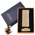 Електроімпульсна запальничка в подарунковій упаковці Lighter (Подвійна блискавка, USB) HL-44 Gold
