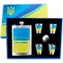 Подарунковий набір MOONGRASS 6в1 з флягою, чарками, лійкою 'Доброго вечора Ми з України'  WKL-010