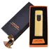 USB запальничка в подарунковій упаковці Lighter (Спіраль розжарювання) №HL-49 Gold