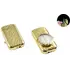 Запальничка кишенькова з годинником (Турбо полум'я) №XT-3921 Gold