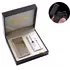 USB запальничка в подарунковій шкіряного коробці "Wolf" (Електроімпульсна - дві перехрещені блискавки) №4842-3