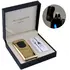 Електроімпульсна запальничка USB блискавка-дуга, відбиток, лічильник зарядки HL-214 Gold Ice