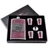 Подарунковий набір 6в1 фляга з набійкою (обтягнута шкірою), 4 чарки, лійка 'Jack Daniels' DJH-1089