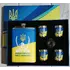 Подарунковий набір MOONGRASS 6в1 з флягою, чарками, лійкою 'Доброго вечора Ми з України'  WKL-073